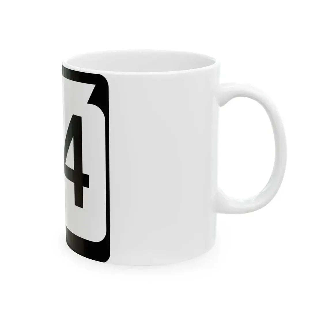 WIS 34 (Wisconsin) (Road Sign) White Coffee Mug - Go Mug Yourself