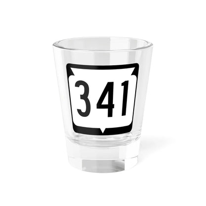 WIS 341 (Wisconsin) (Road Sign) Shot Glass 1.5oz 1.5oz - Go Mug Yourself