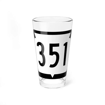 WIS 351 (Wisconsin) (Road Sign) Pint Glass 16oz 16oz - Go Mug Yourself