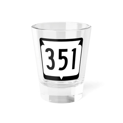 WIS 351 (Wisconsin) (Road Sign) Shot Glass 1.5oz 1.5oz - Go Mug Yourself