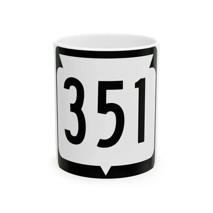 WIS 351 (Wisconsin) (Road Sign) White Coffee Mug 11oz - Go Mug Yourself