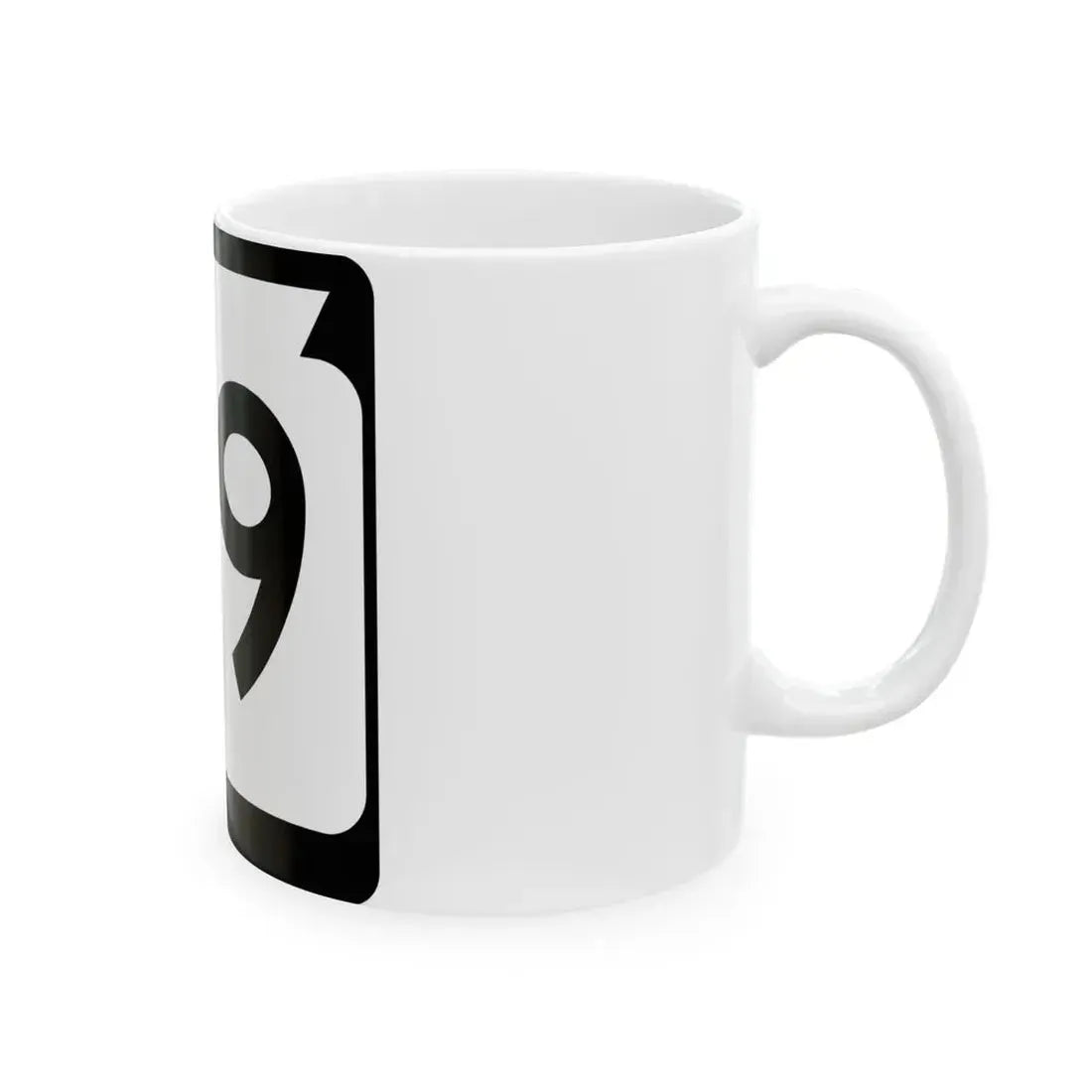 WIS 39 (Wisconsin) (Road Sign) White Coffee Mug - Go Mug Yourself