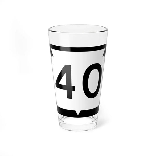 WIS 40 (Wisconsin) (Road Sign) Pint Glass 16oz 16oz - Go Mug Yourself