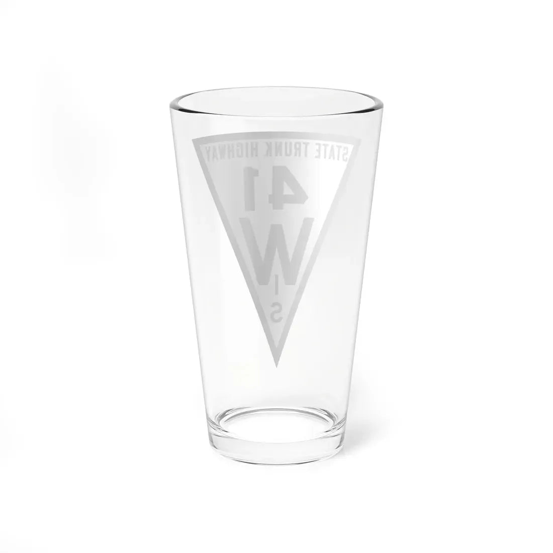 WIS 41 1919 (Wisconsin) (Road Sign) Pint Glass 16oz - Go Mug Yourself