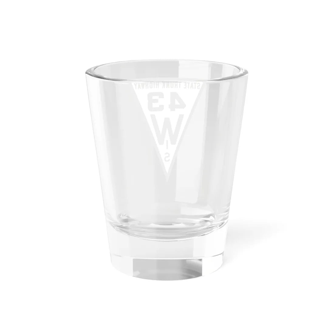 WIS 43 1919 (Wisconsin) (Road Sign) Shot Glass 1.5oz - Go Mug Yourself