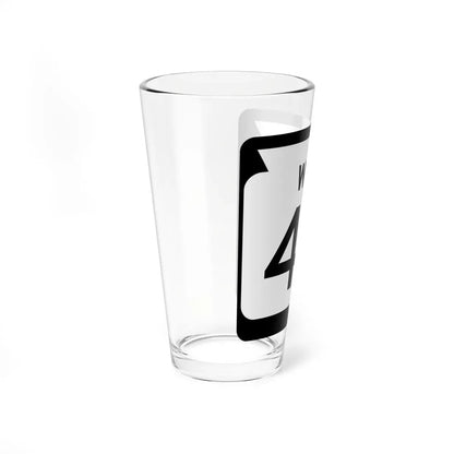 WIS 43 1970 (Wisconsin) (Road Sign) Pint Glass 16oz - Go Mug Yourself