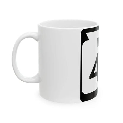 WIS 43 1970 (Wisconsin) (Road Sign) White Coffee Mug - Go Mug Yourself