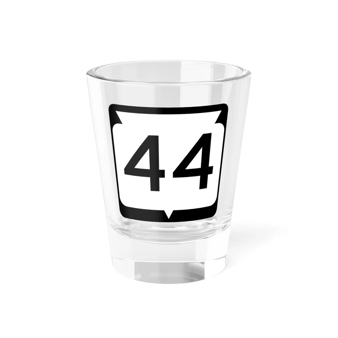 WIS 44 (Wisconsin) (Road Sign) Shot Glass 1.5oz 1.5oz - Go Mug Yourself