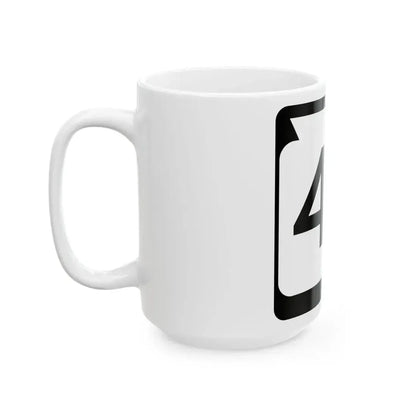 WIS 48 (Wisconsin) (Road Sign) White Coffee Mug - Go Mug Yourself