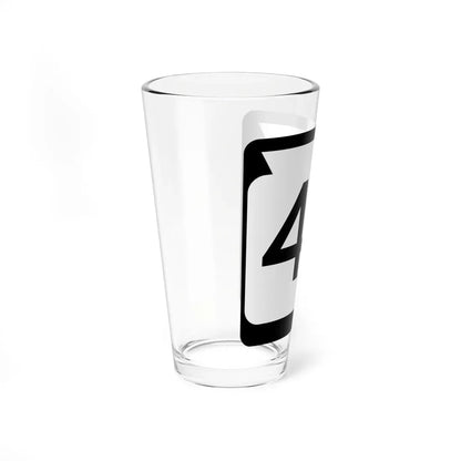 WIS 49 (Wisconsin) (Road Sign) Pint Glass 16oz - Go Mug Yourself