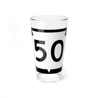 WIS 50 (Wisconsin) (Road Sign) Pint Glss 16oz 16oz - Go Mug Yourself
