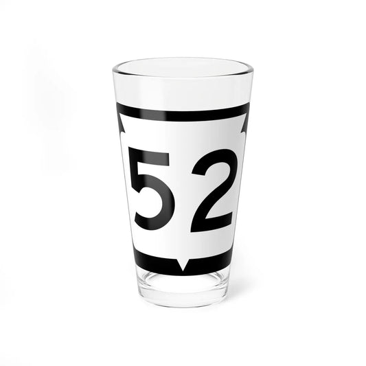 WIS 52 (Wisconsin) (Road Sign) Pint Glss 16oz 16oz - Go Mug Yourself