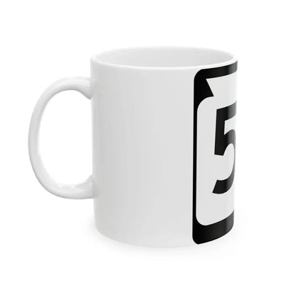 WIS 53 (Wisconsin) (Road Sign) White Coffee Mug - Go Mug Yourself