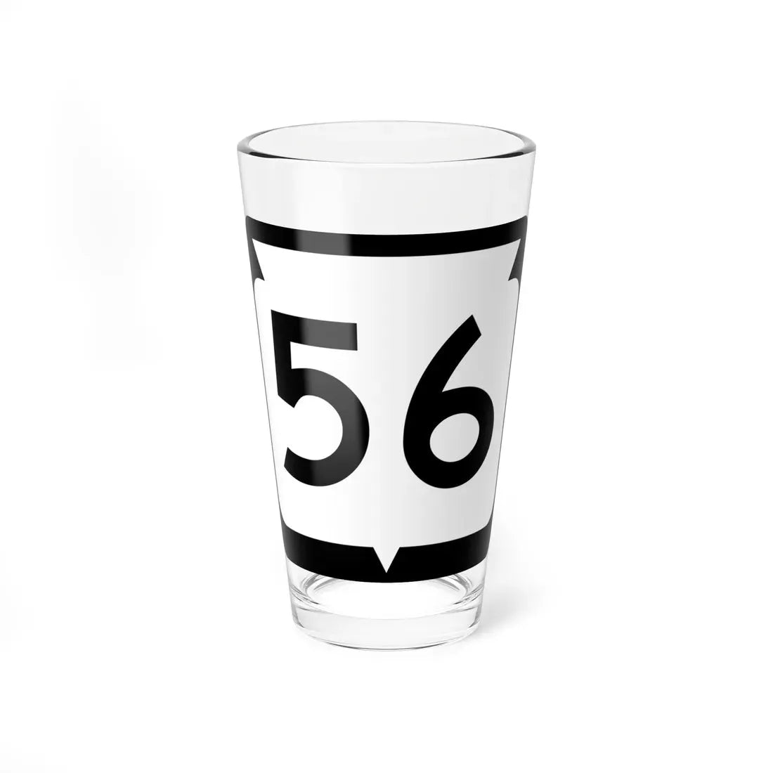 WIS 56 (Wisconsin) (Road Sign) Pint Glass 16oz 16oz - Go Mug Yourself