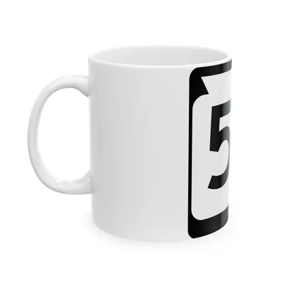 WIS 57 (Wisconsin) (Road Sign) White Coffee Mug - Go Mug Yourself