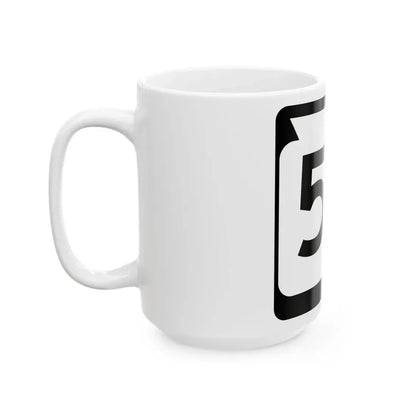 WIS 57 (Wisconsin) (Road Sign) White Coffee Mug - Go Mug Yourself