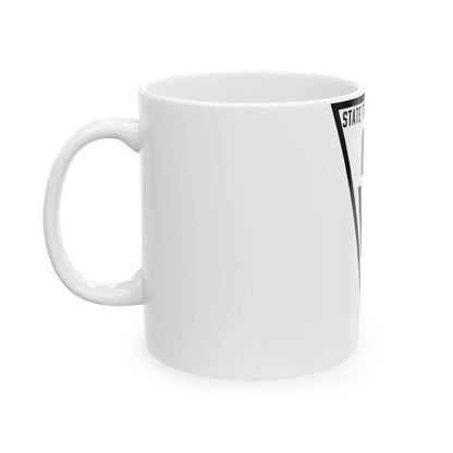 WIS 61 1919 (Wisconsin) (Road Sign) White Coffee Mug - Go Mug Yourself