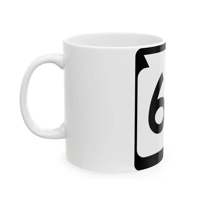 WIS 63 (Wisconsin) (Road Sign) White Coffee Mug - Go Mug Yourself
