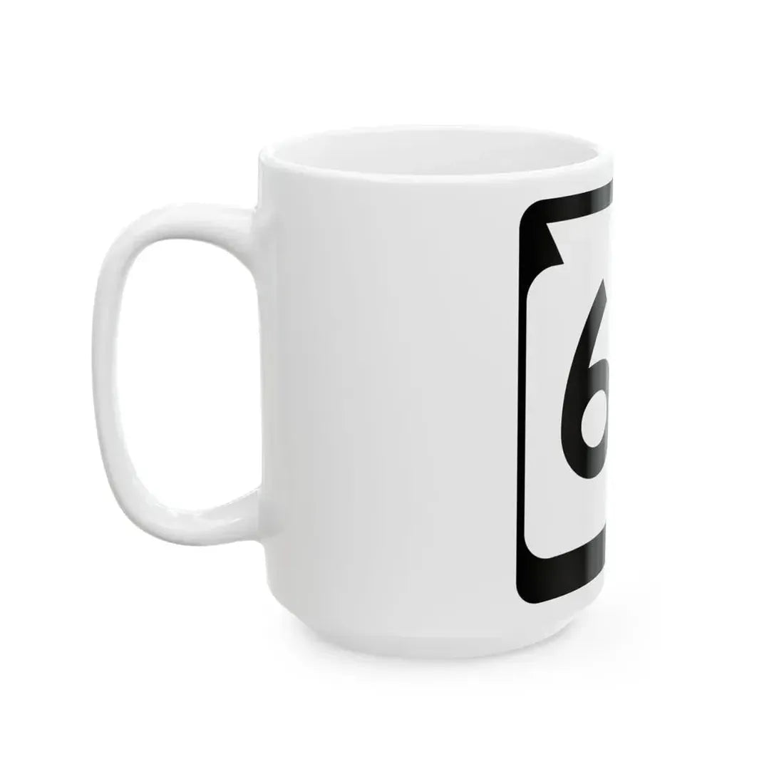 WIS 63 (Wisconsin) (Road Sign) White Coffee Mug - Go Mug Yourself