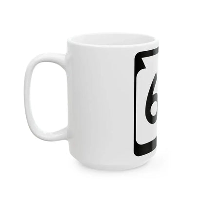 WIS 63 (Wisconsin) (Road Sign) White Coffee Mug - Go Mug Yourself