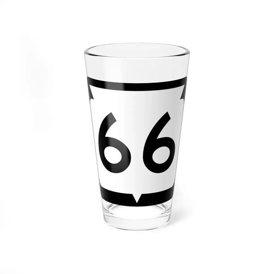 WIS 66 (Wisconsin) (Road Sign) Pint Glass 16oz 16oz - Go Mug Yourself