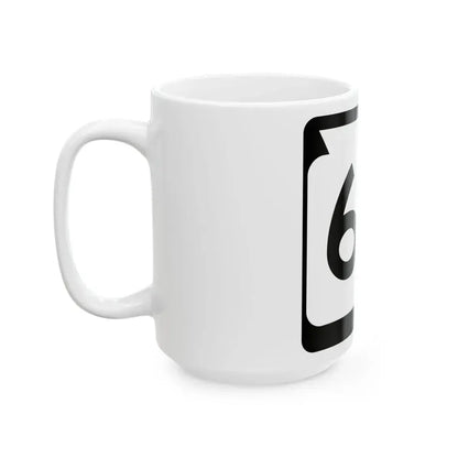 WIS 69 (Wisconsin) (Road Sign) White Coffee Mug - Go Mug Yourself