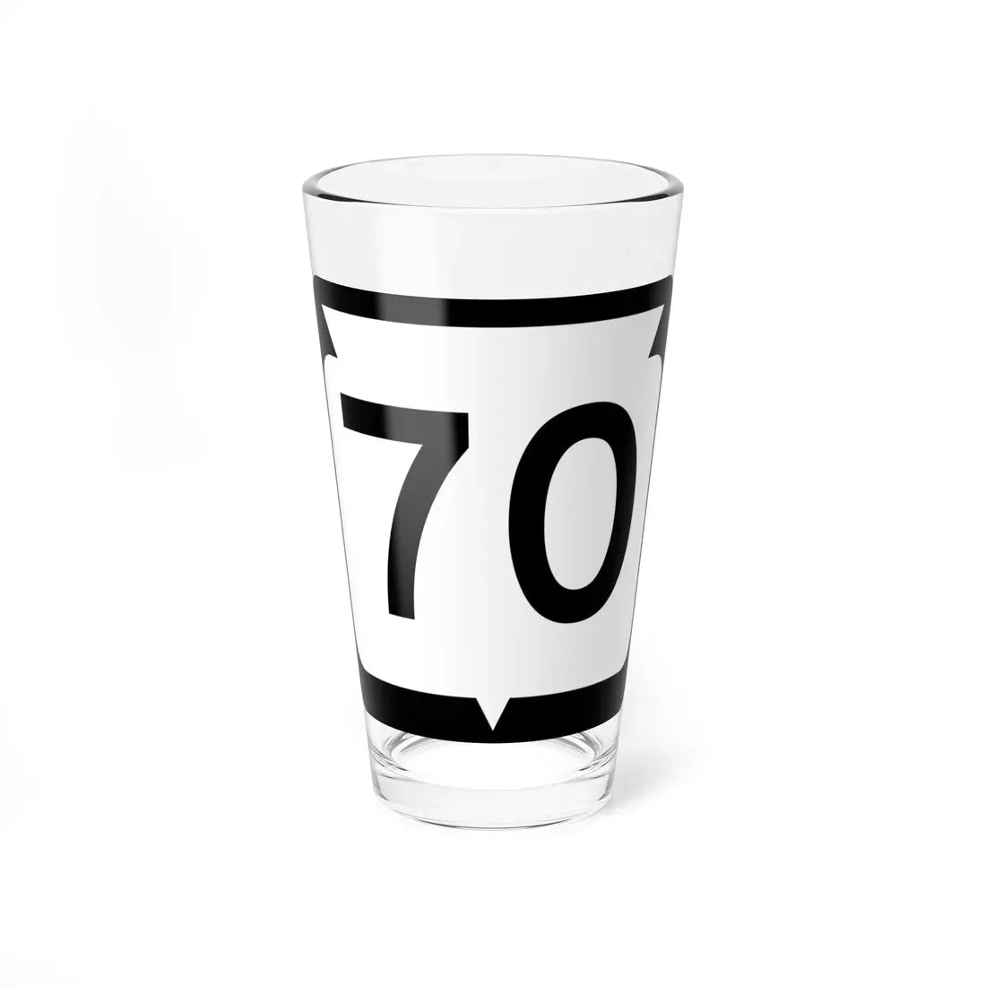 WIS 70 (Wisconsin) (Road Sign) Pint Glass 16oz 16oz - Go Mug Yourself