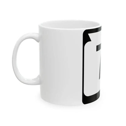 WIS 71 (Wisconsin) (Road Sign) White Coffee Mug - Go Mug Yourself