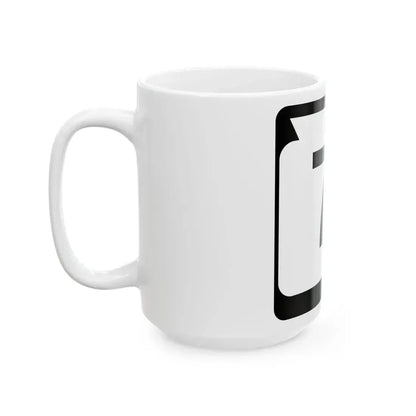WIS 71 (Wisconsin) (Road Sign) White Coffee Mug - Go Mug Yourself