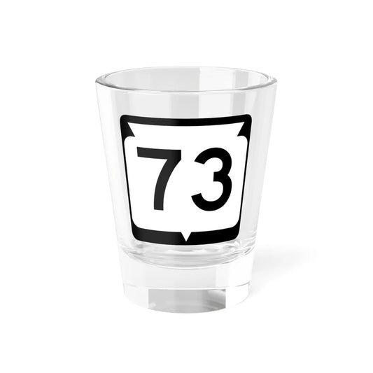 WIS 73 (Wisconsin) (Road Sign) Shot Glass 1.5oz 1.5oz - Go Mug Yourself