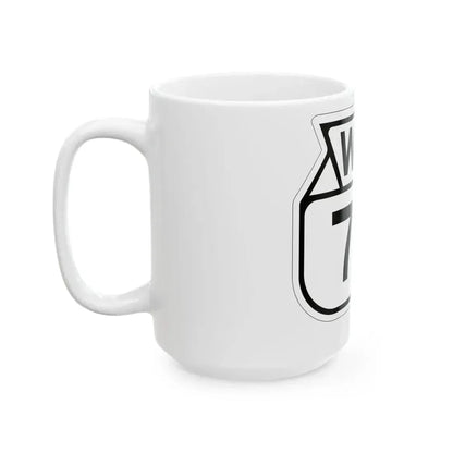 WIS 74 1949 (Wisconsin) (Road Sign) White Coffee Mug - Go Mug Yourself