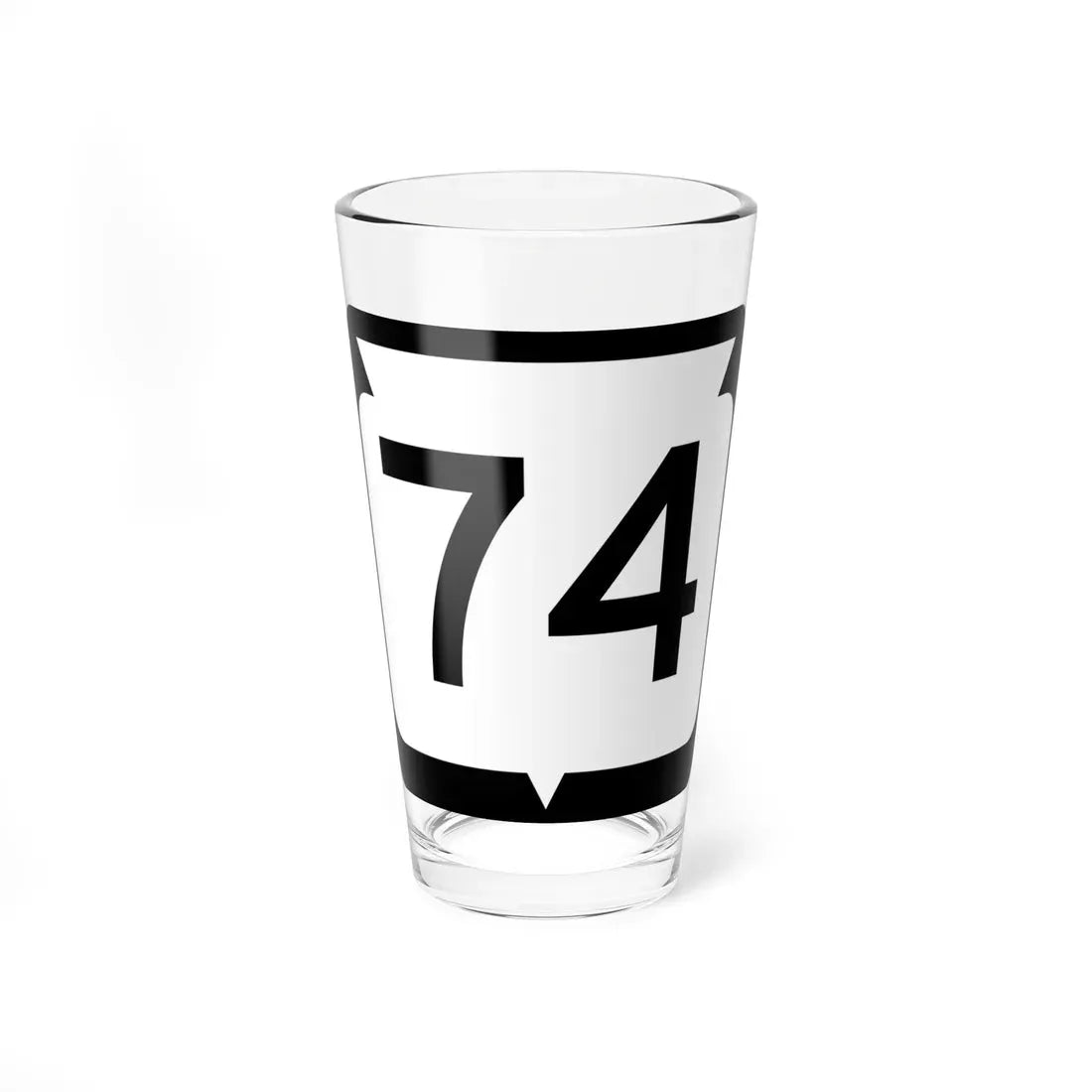 WIS 74 (Wisconsin) (Road Sign) Pint Glass 16oz 16oz - Go Mug Yourself