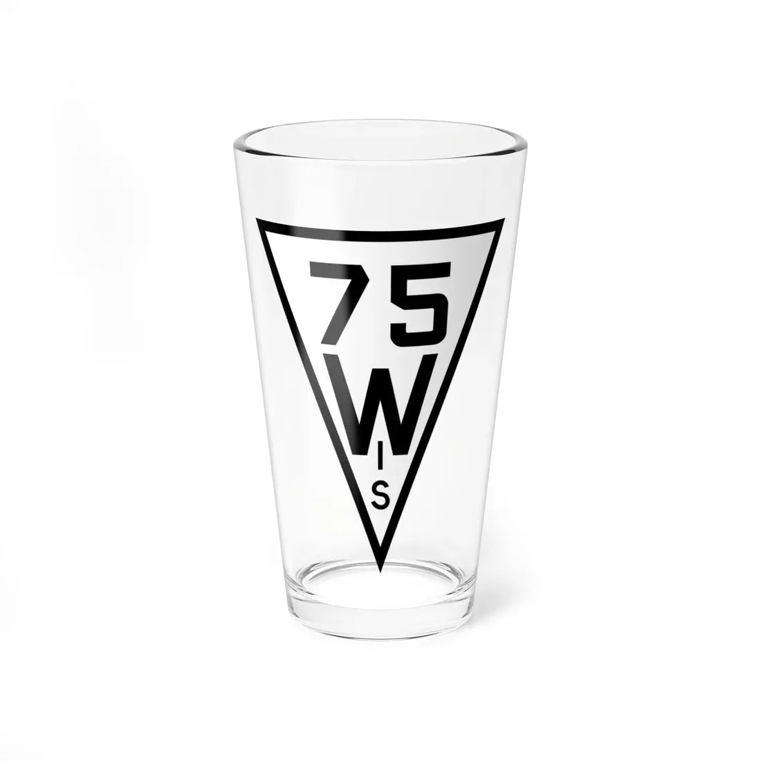 WIS 75 1927 (Wisconsin) (Road Sign) Pint Glass 16oz 16oz - Go Mug Yourself