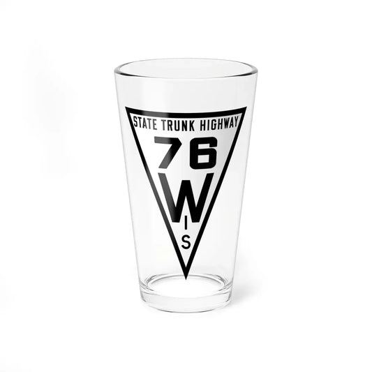WIS 76 1919 (Wisconsin) (Road Sign) Pint Glass 16oz 16oz - Go Mug Yourself