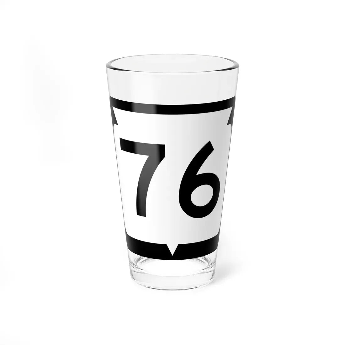 WIS 76 (Wisconsin) (Road Sign) Pint Glass 16oz 16oz - Go Mug Yourself