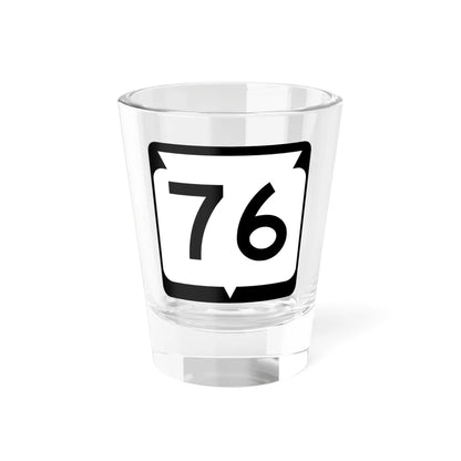 WIS 76 (Wisconsin) (Road Sign) Shot Glass 1.5oz 1.5oz - Go Mug Yourself