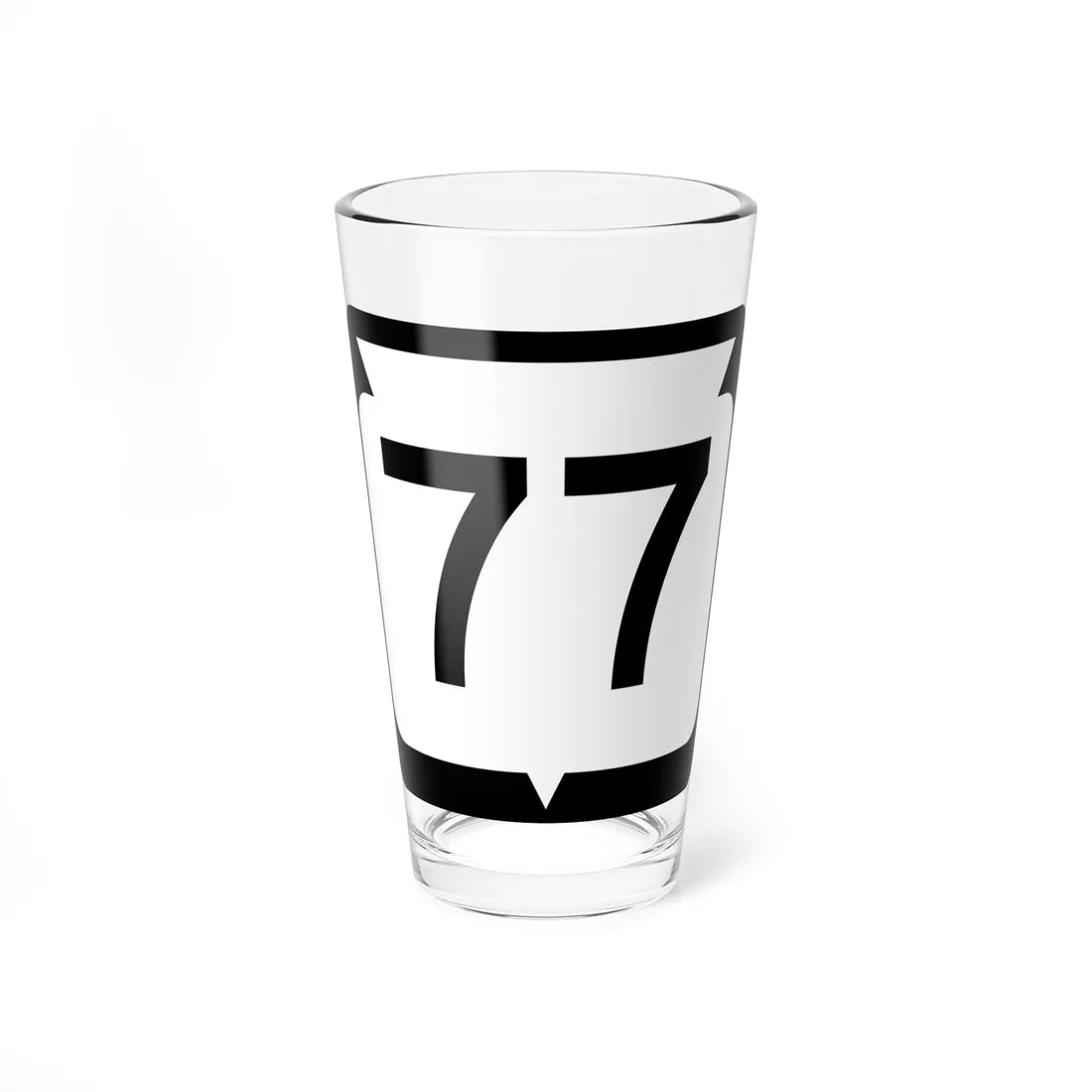WIS 77 (Wisconsin) (Road Sign) Pint Glss 16oz 16oz - Go Mug Yourself