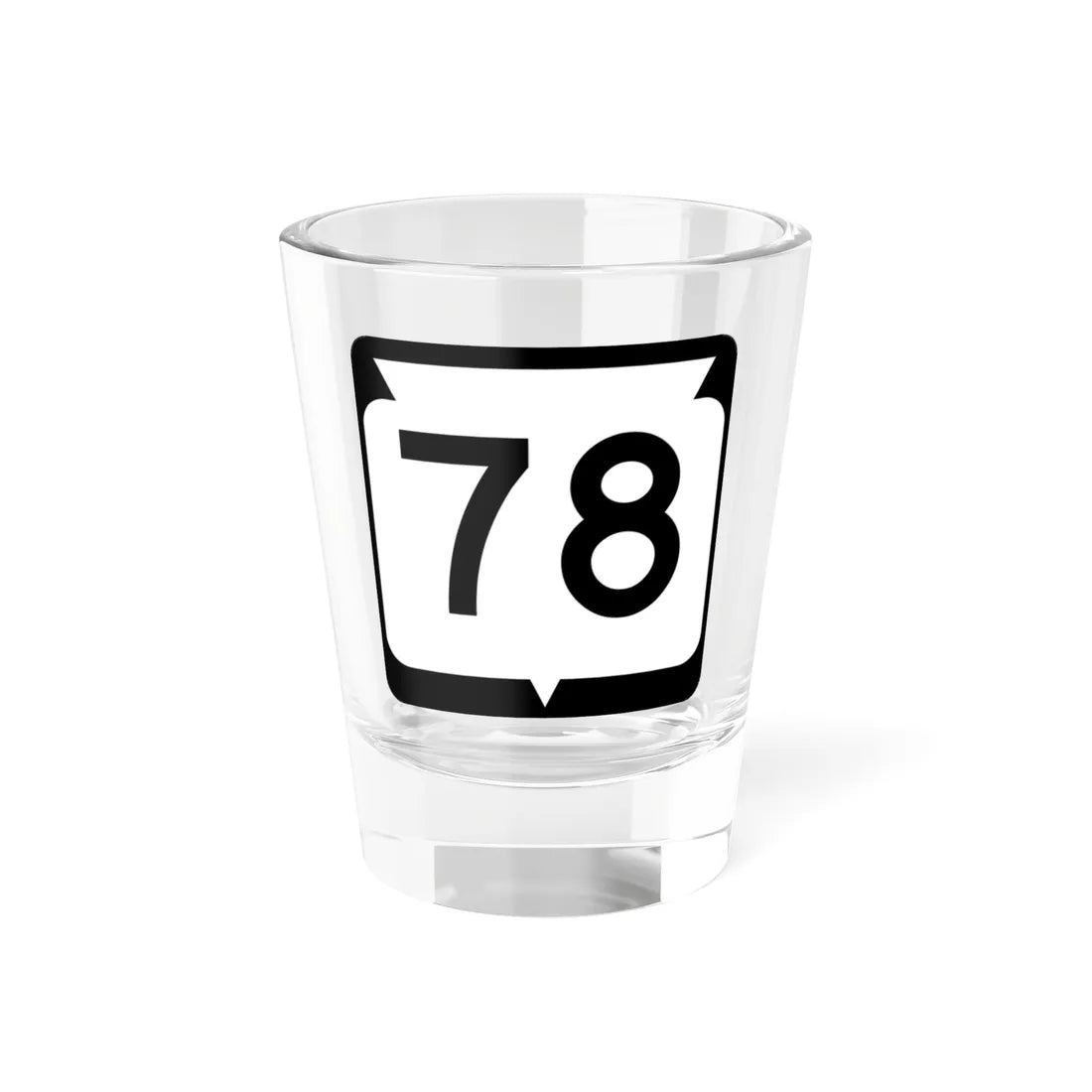 WIS 78 (Wisconsin) (Road Sign) Shot Glass 1.5oz 1.5oz - Go Mug Yourself