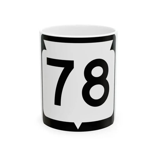WIS 78 (Wisconsin) (Road Sign) White Coffee Mug 11oz - Go Mug Yourself