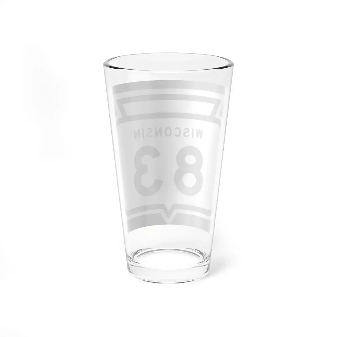 WIS 83 1958 (Wisconsin) (Road Sign) Pint Glass 16oz - Go Mug Yourself