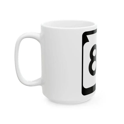 WIS 84 (Wisconsin) (Road Sign) White Coffee Mug - Go Mug Yourself