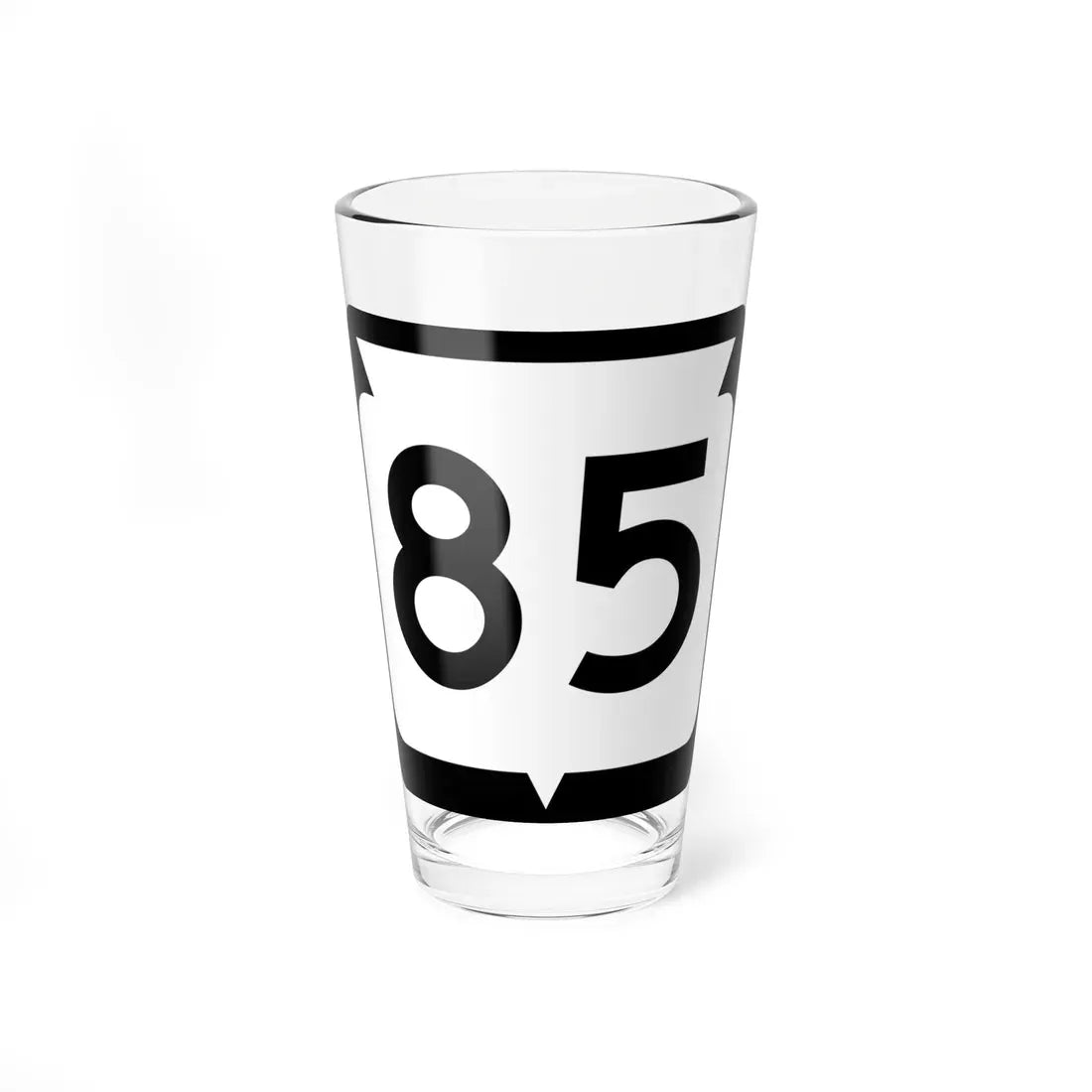 WIS 85 (Wisconsin) (Road Sign) Pint Glass 16oz 16oz - Go Mug Yourself