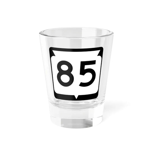 WIS 85 (Wisconsin) (Road Sign) Shot Glass 1.5oz 1.5oz - Go Mug Yourself