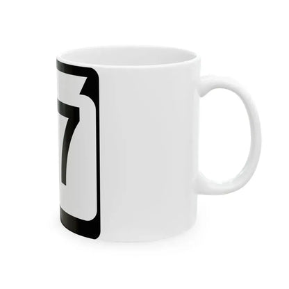WIS 87 (Wisconsin) (Road Sign) White Coffee Mug - Go Mug Yourself