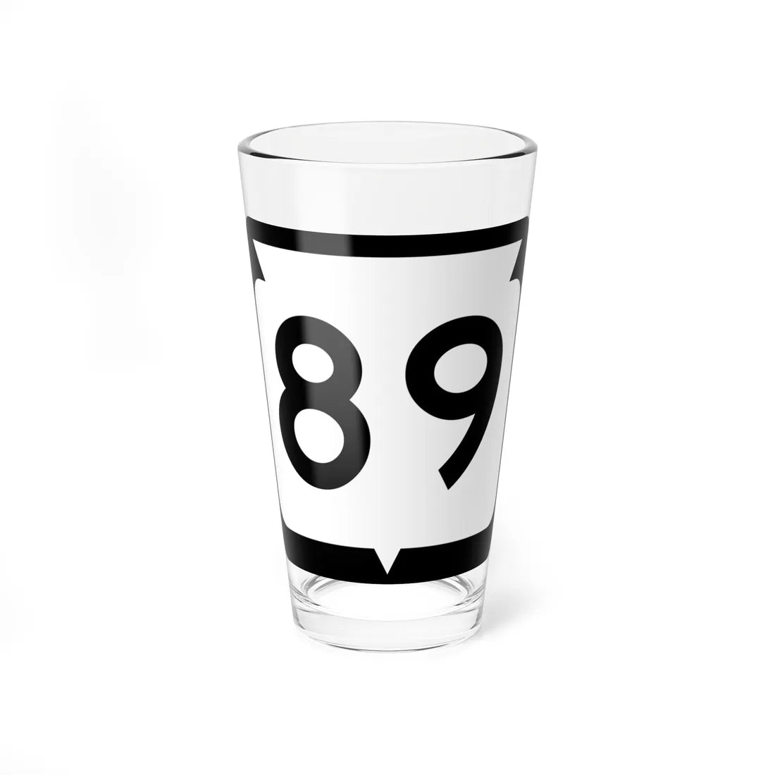 WIS 89 (Wisconsin) (Road Sign) Pint Glass 16oz 16oz - Go Mug Yourself