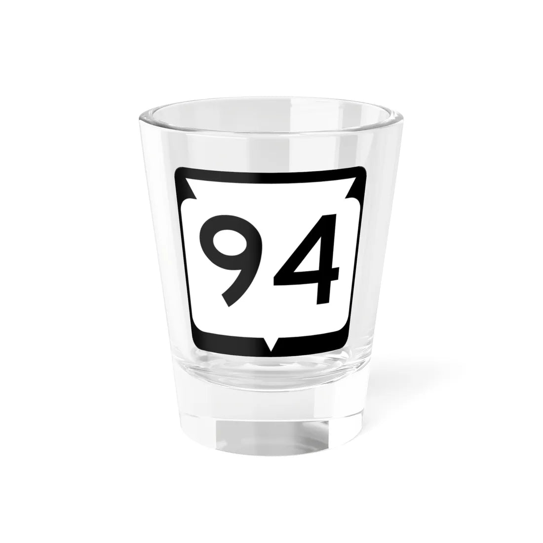 WIS 94 (Wisconsin) (Road Sign) Shot Glass 1.5oz 1.5oz - Go Mug Yourself