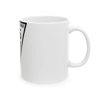 WIS 95 1919 (Wisconsin) (Road Sign) White Coffee Mug - Go Mug Yourself