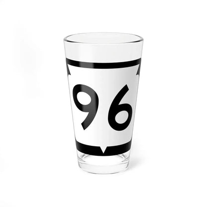 WIS 96 (Wisconsin) (Road Sign) Pint Glass 16oz 16oz - Go Mug Yourself
