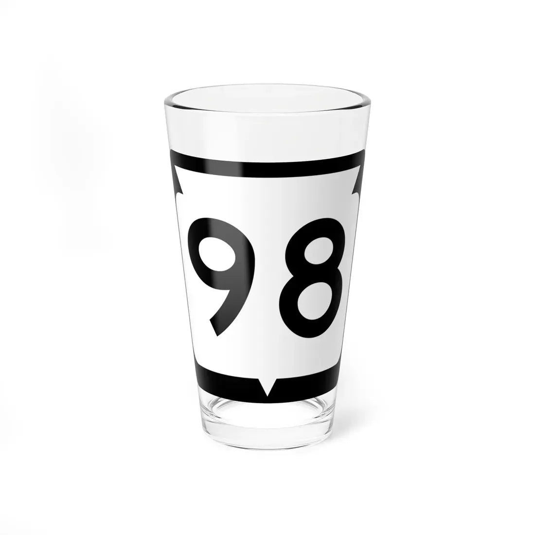 WIS 98 (Wisconsin) (Road Sign) Pint Glass 16oz 16oz - Go Mug Yourself