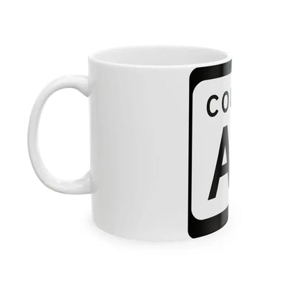 WIS County AA (Wisconsin) (Road Sign) White Coffee Mug - Go Mug Yourself